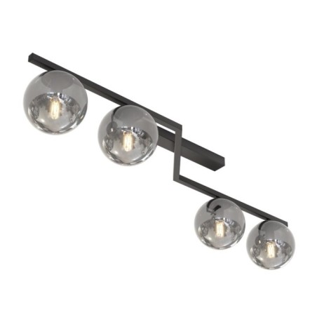 Lampe de plafond Aurelis graphite (4 lumières)