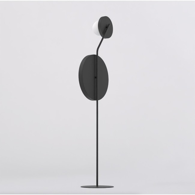 Lampe sur pied Novara noire (2 lumières)