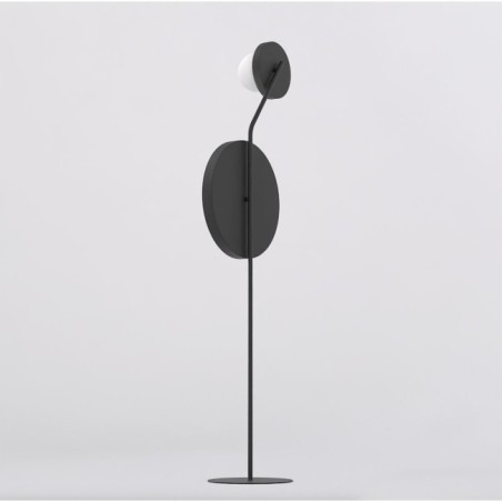 Lampe sur pied Novara noire (2 lumières)