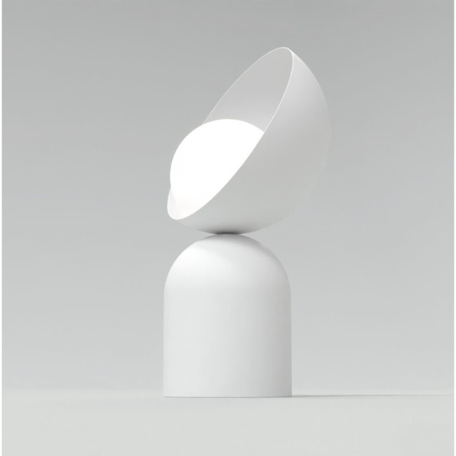 Lampe de table Elvia blanche.