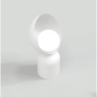 Lampe de table Elvia blanche.