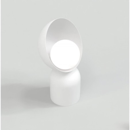 Lampe de table Elvia blanche.