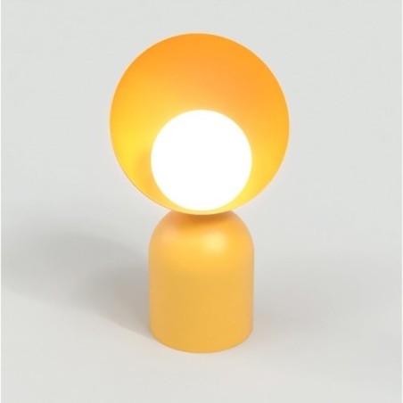 Lampe de table Elvia orange.