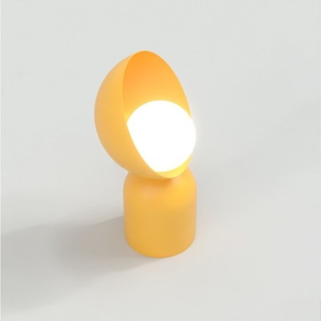 Lampe de table Elvia orange.