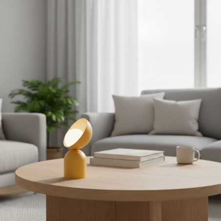 Lampe de table Elvia orange.