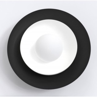 Applique mural Kumi noir et blanc.