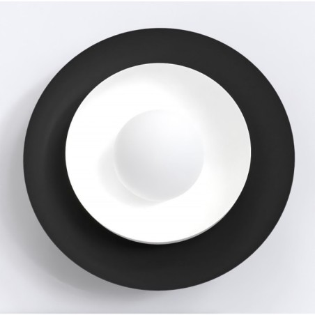 Applique mural Kumi noir et blanc.