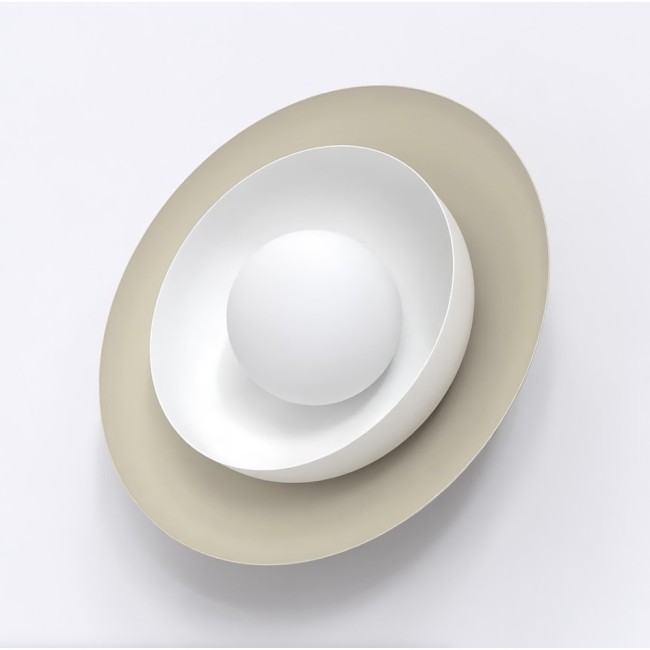 Applique mural Kumi moka+blanc.