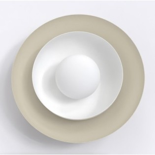 Applique mural Kumi moka+blanc.