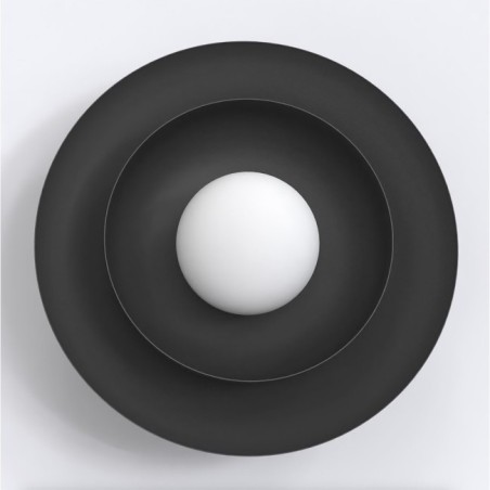 Applique mural Kumi noir.