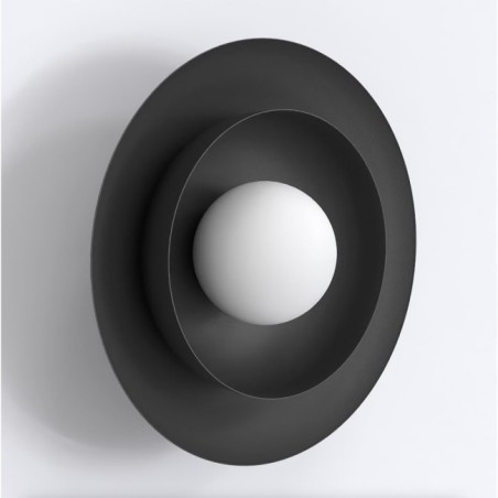 Applique mural Kumi noir.