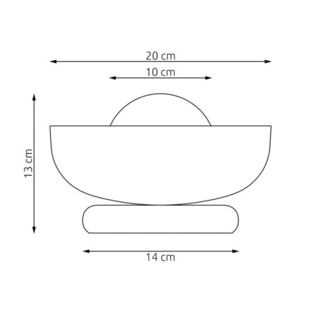 Lampe de table Fenko noire.