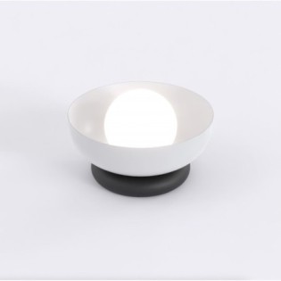 Lampe de table Fenko gris+noir.