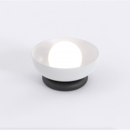 Lampe de table Fenko gris+noir.