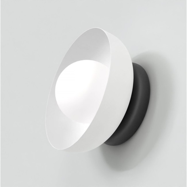 Applique mural Fenko blanc+noir.