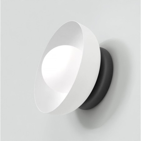 Applique mural Fenko blanc+noir.