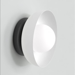 Applique mural Fenko blanc+noir.