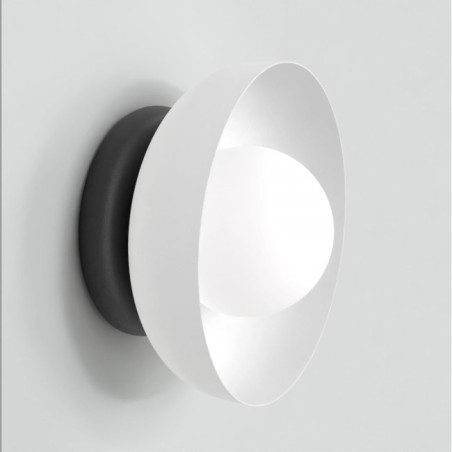 Applique mural Fenko blanc+noir.