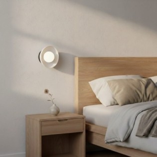 Applique mural Fenko blanc+noir.