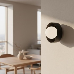 Applique mural Tenzo noir.