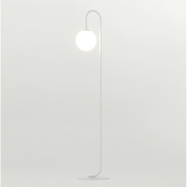 Lampe sur pied Malvi gris.