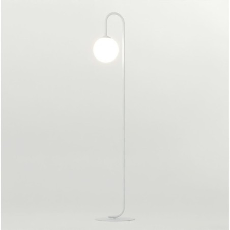 Lampe sur pied Malvi gris.