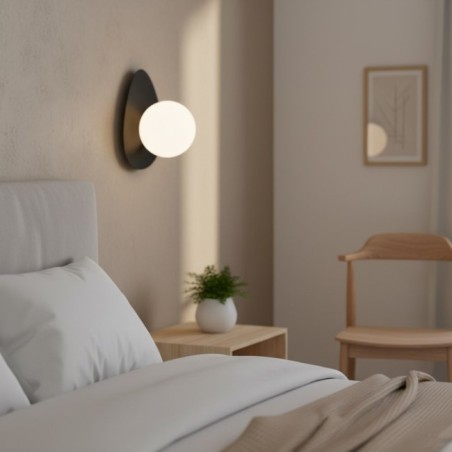 Applique mural Neru noir.