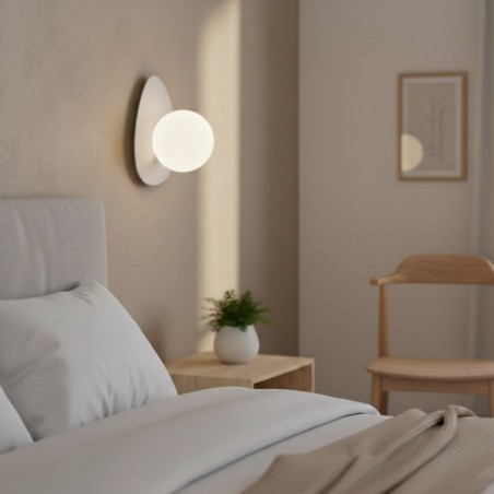 Applique mural Neru blanc.