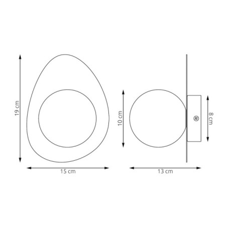 Applique murale Neru moka.