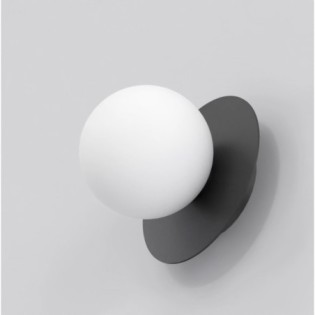 Applique mural Zalko noir.