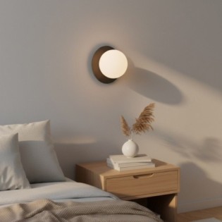 Applique mural Zalko noir.