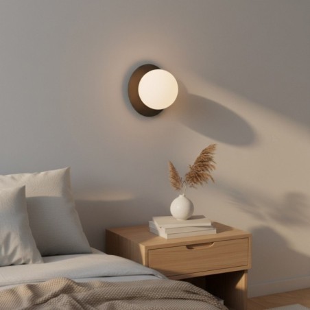 Applique mural Zalko noir.