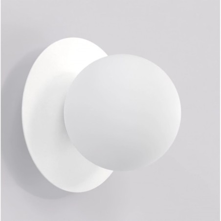 Applique mural Zalko blanc.