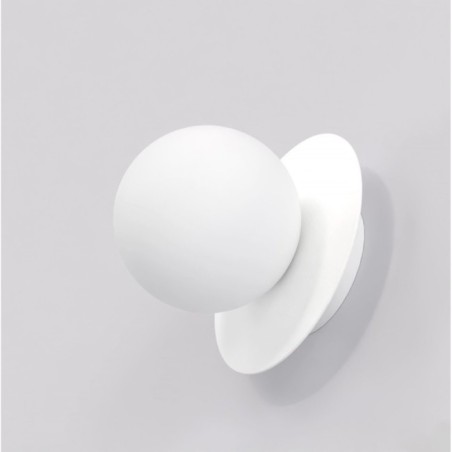 Applique mural Zalko blanc.