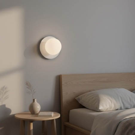 Applique mural Zalko blanc.