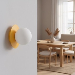 Applique mural Zalko orange.