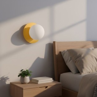 Applique mural Zalko orange.