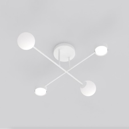 Lampe de plafond Varli blanche (4 lumières)