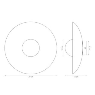 Applique mural Jovra blanc.