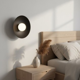 Applique mural Buli noir.