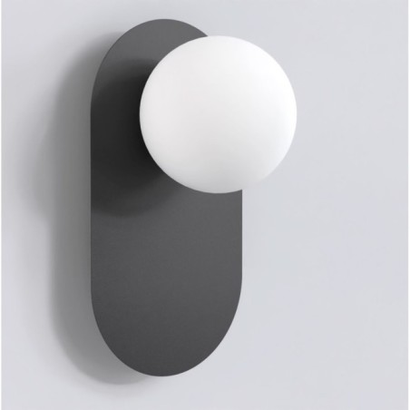 Lampe de plafond Serma noire.