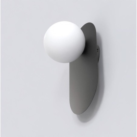 Lampe de plafond Serma noire.