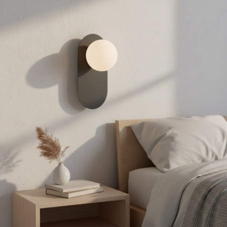 Lampe de plafond Serma noire.