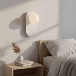 Lampe de plafond Serma blanche.