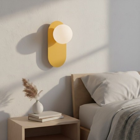 Lampe de plafond Serma orange.