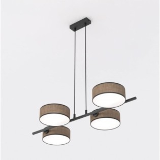Suspension Troma marron+noir (4 lumières)