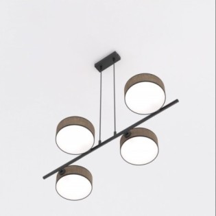 Suspension Troma marron+noir (4 lumières)