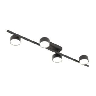 Lampe de plafond Kelmi noire (4 lumières)