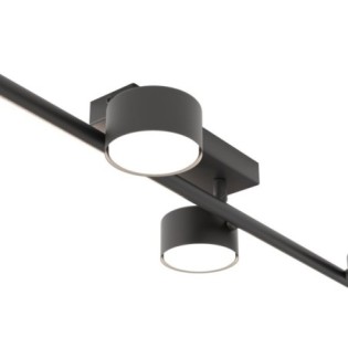 Lampe de plafond Kelmi noire (4 lumières)