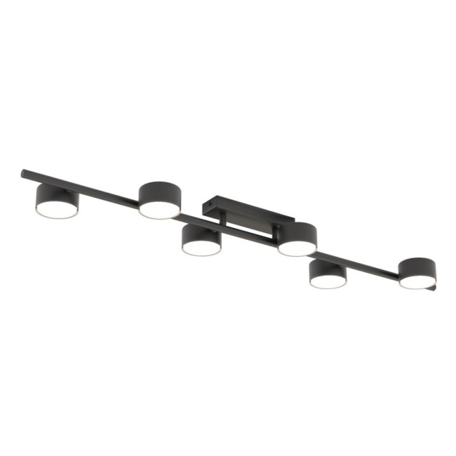 Lampe de plafond Kelmi noire (6 lumières)